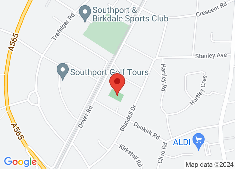 Map showing location of Carlton Lawn Tennis Club
