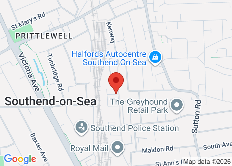 Map showing location of The Yoga Factory