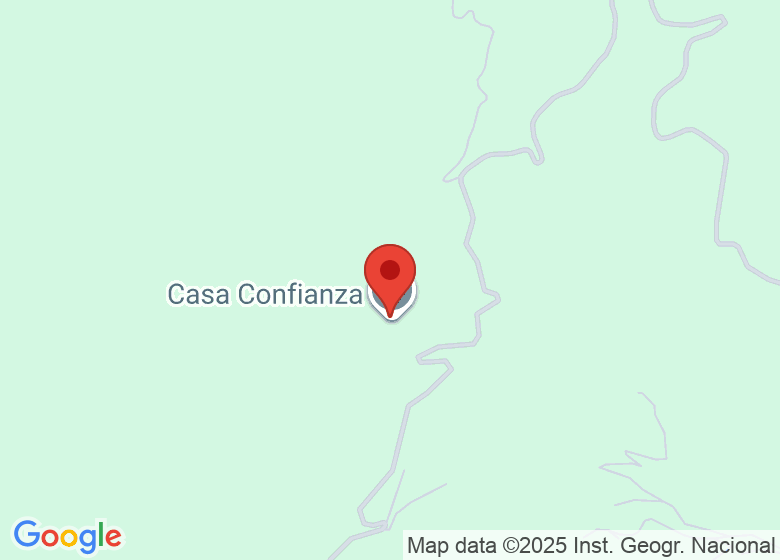 Map showing location of Casa Confianza