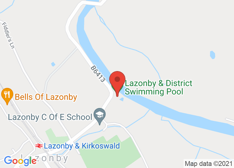 Map showing location of Lazonby & District Swimming Pool