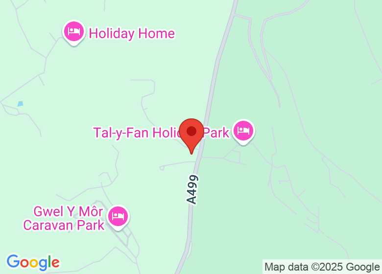 Map showing location of Abersoch Garden Centre