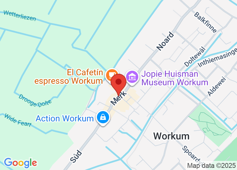 Kaart met locatie van Loev Workum