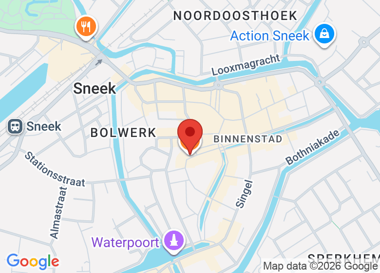 Map showing location of Grand Café De Walrus - Sneek