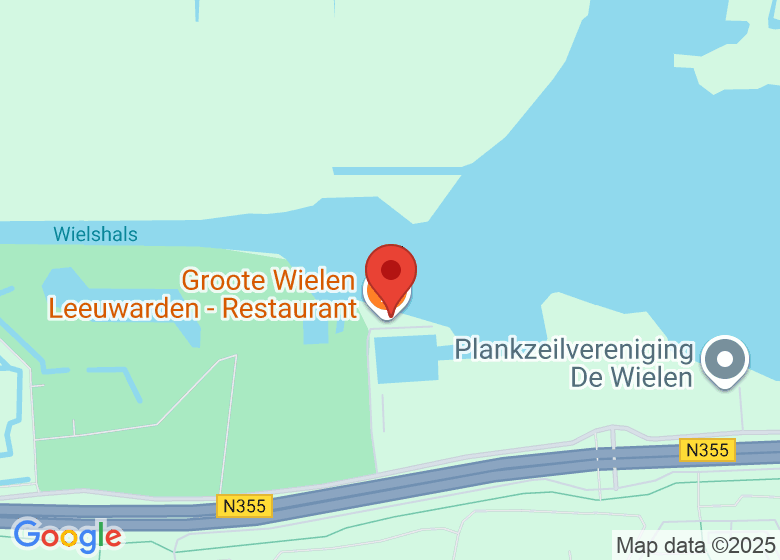 Kaart met locatie van Groote Wielen