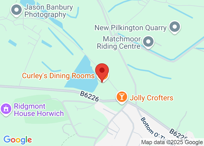 Map showing location of Curley's Dining Rooms