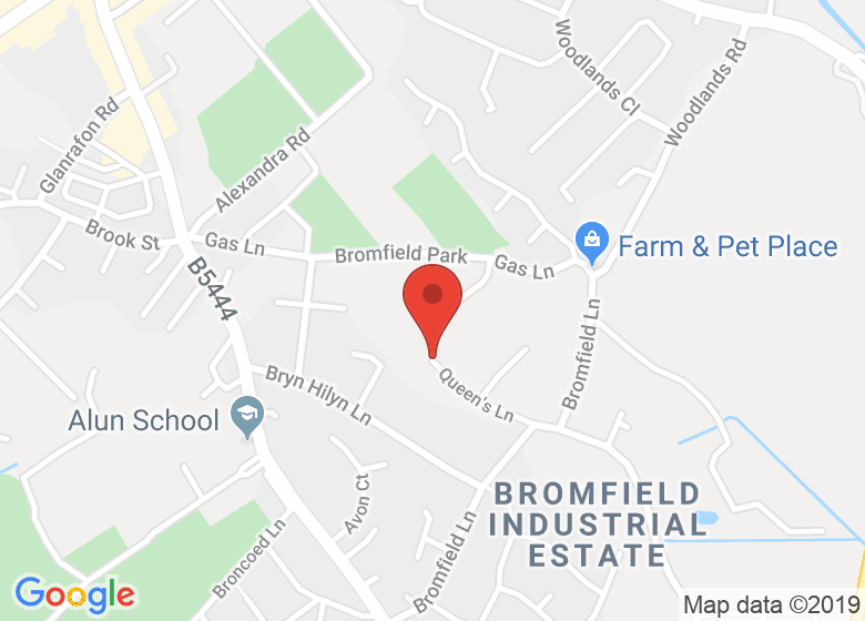 Map showing location of St. David's House