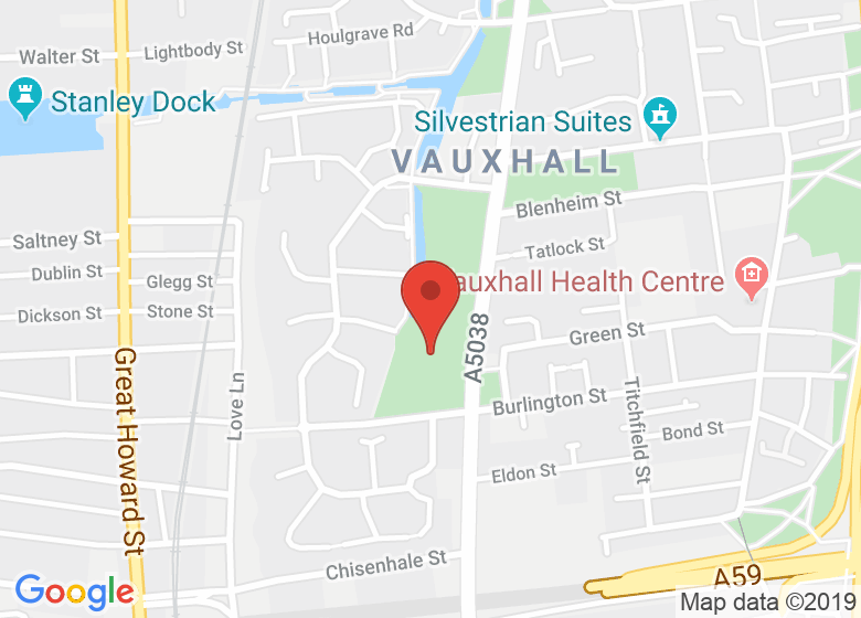Map showing location of Eldonian Village Community Hub