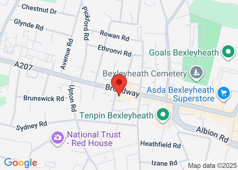 Map showing event location