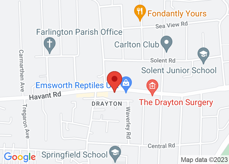 Map showing location of Drayton Centre
