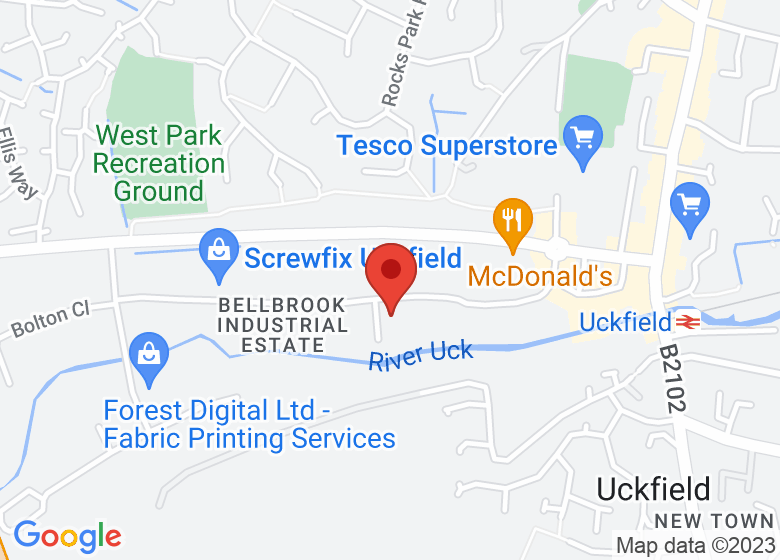 Map showing location of Fun Abounds Trampoline & Gymnastics Centre