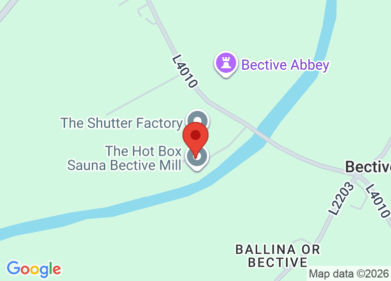 Map showing location of Bective Mill B&B
