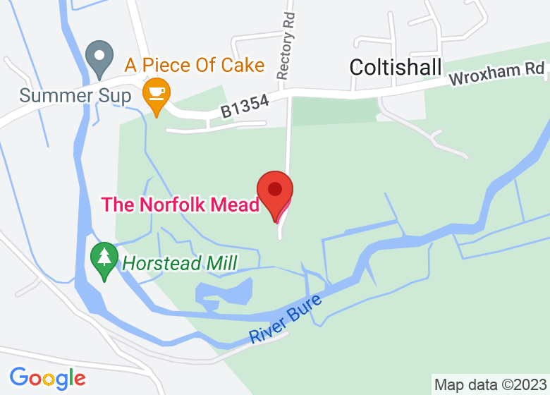 Map showing location of The Norfolk Mead Hotel