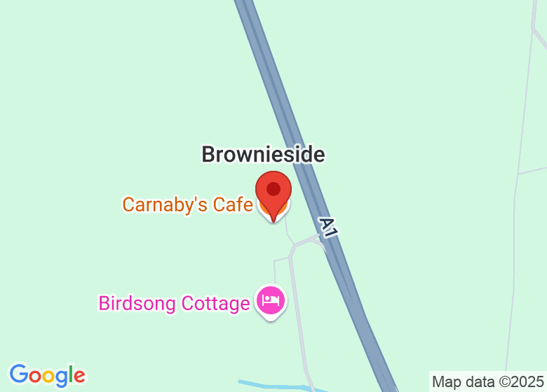 Map showing location of Carnaby's Cafe