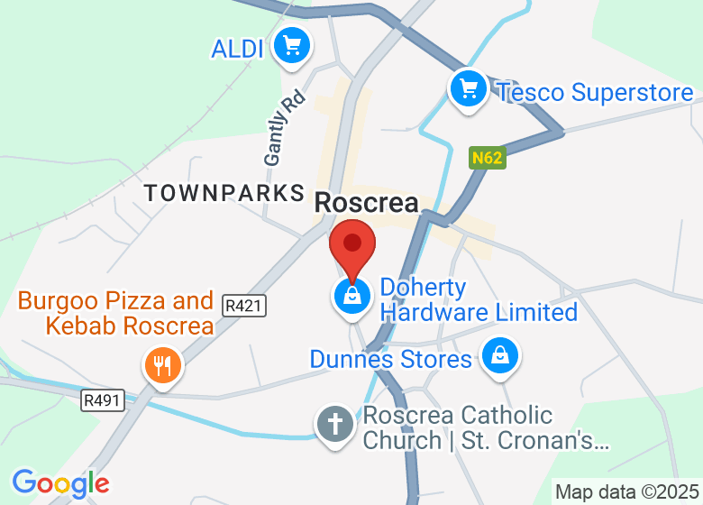 Map showing location of Rosecrea Lions Club Community Hall