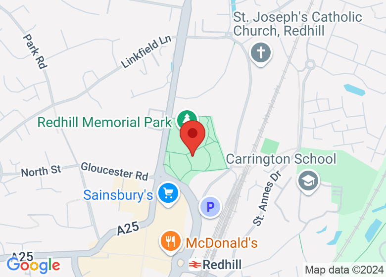 Map showing location of Florres Cafe