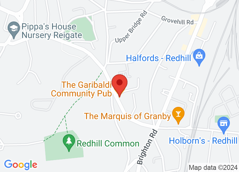 Map showing location of The Garibaldi Community Pub