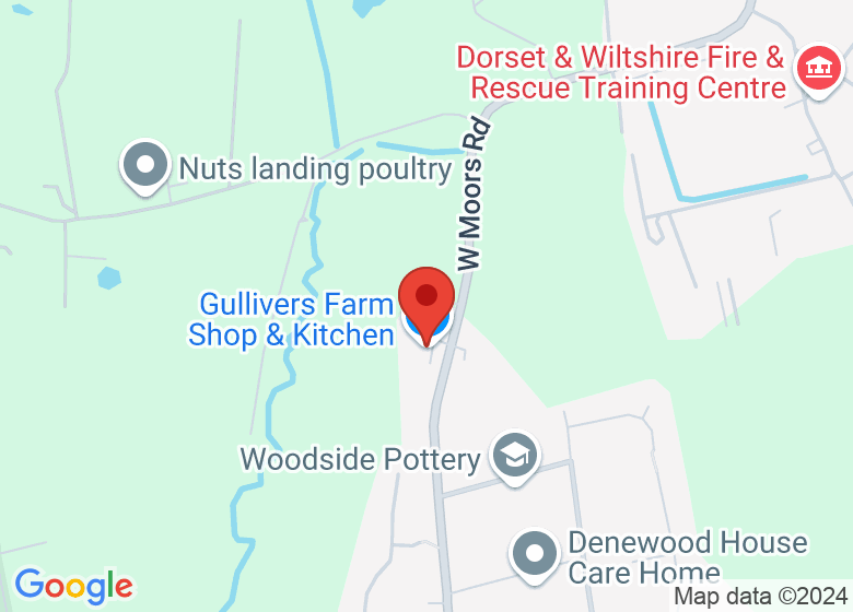 Map showing location of Gullivers Farm Shop & Kitchen