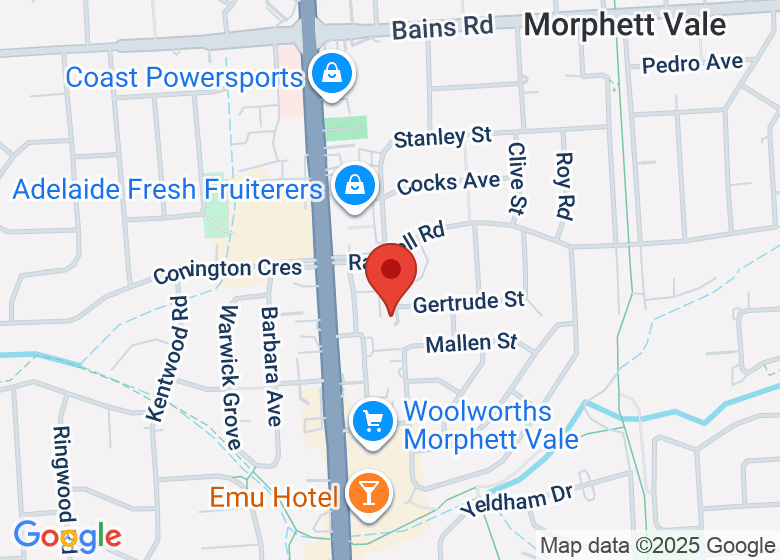 Map showing location of Embrace Midwifery Services