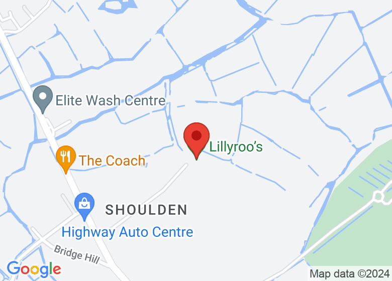 Map showing location of Lillyroo’s Glamping & Camping