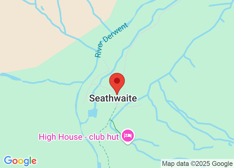 Map showing location of Seathwaite Farm Camping