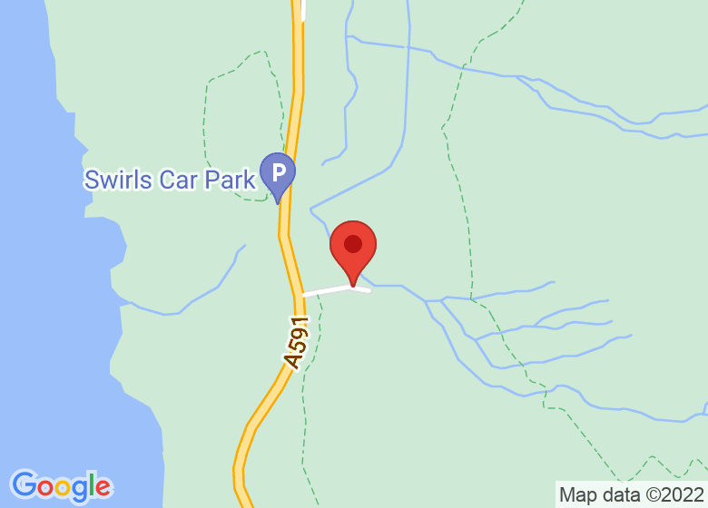 Map showing location of Swirls Car Park