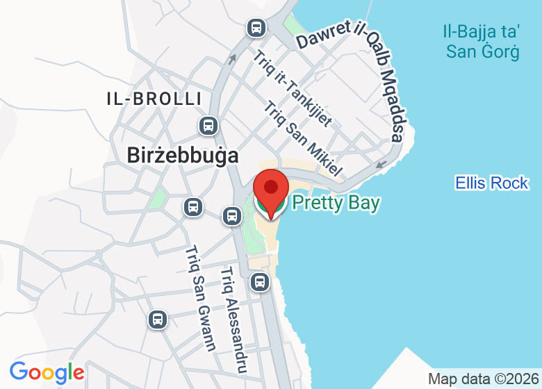 Map showing location of Pretty Bay