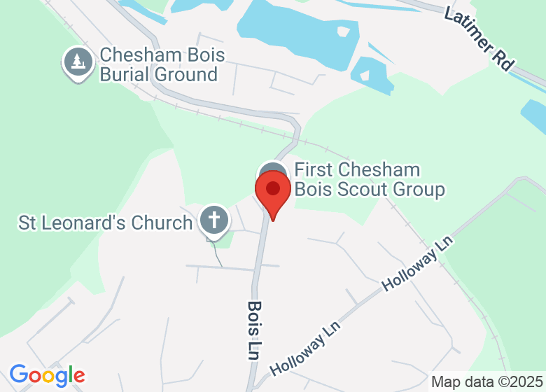 Map showing location of Chesham Bois C Of East Combined School