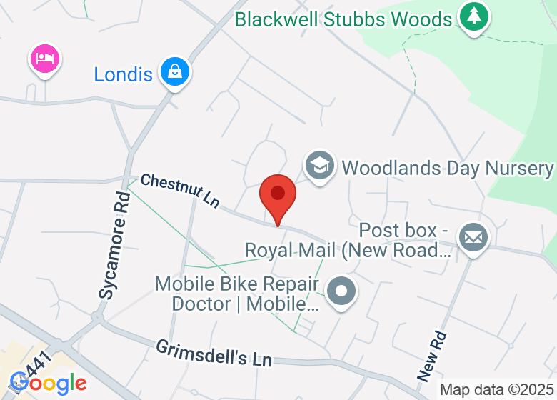 Map showing location of Chestnut Lane School & Little Chestnuts Preschool