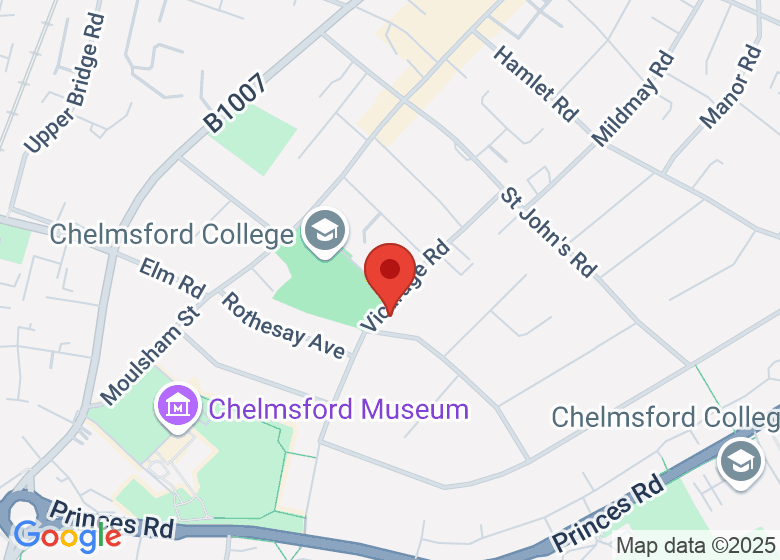 Map showing location of St John Church Hall