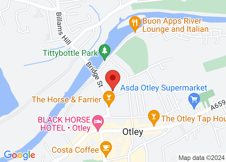 Map showing location of The Bridge United Reformed Church