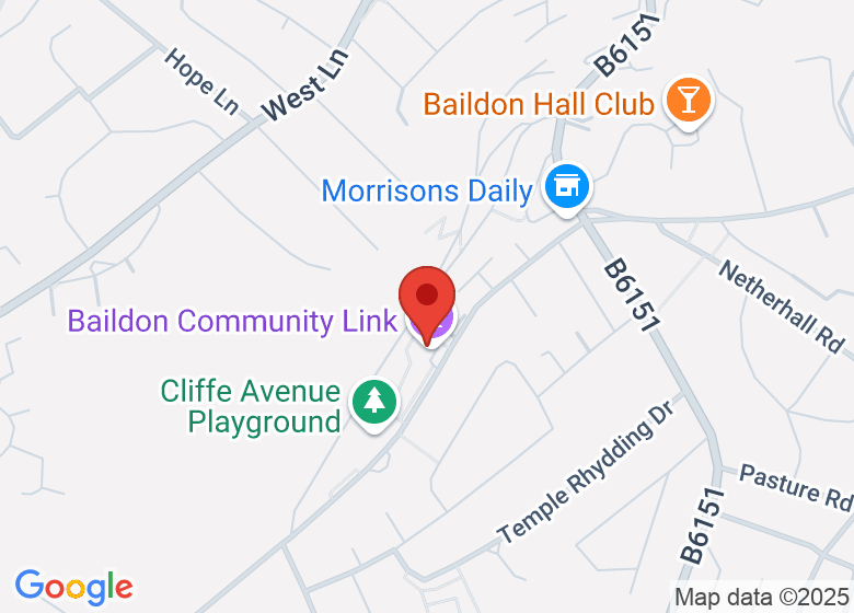 Map showing location of Baildon Community Link