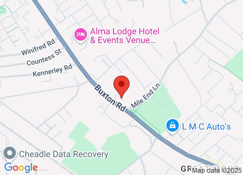 Map showing location of Kids Planet Stockport