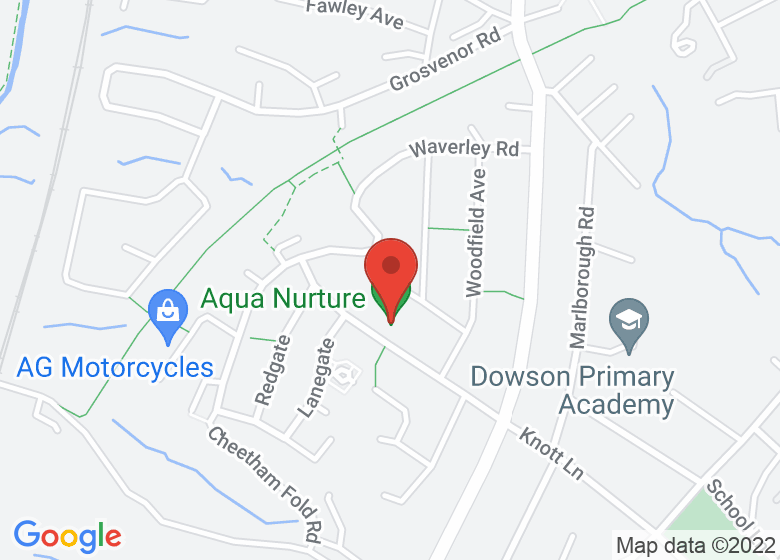 Map showing location of Aqua Nurture