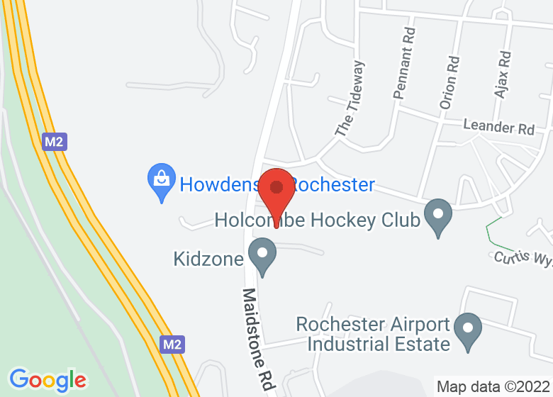 Map showing location of Kings Rochester Sports Centre