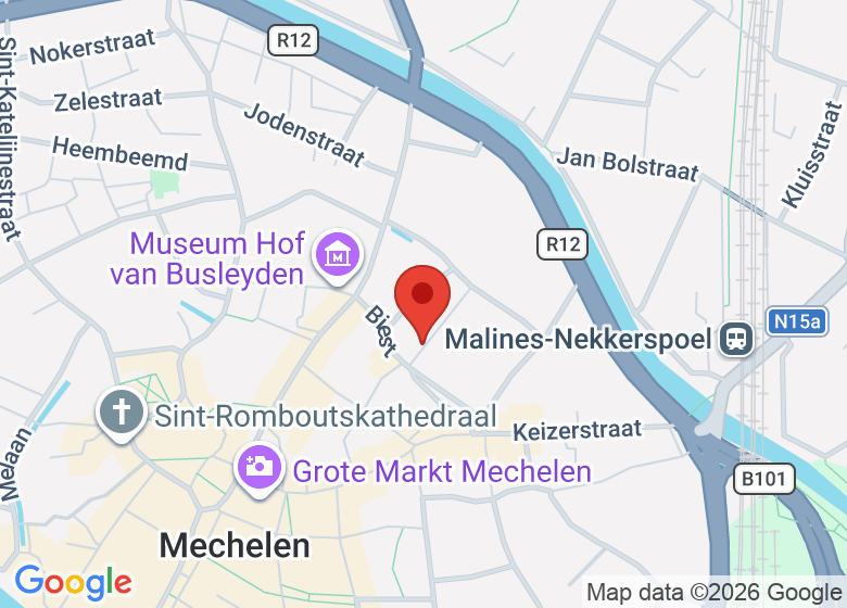 Map showing location of Sporthal Paardenstraatje 8