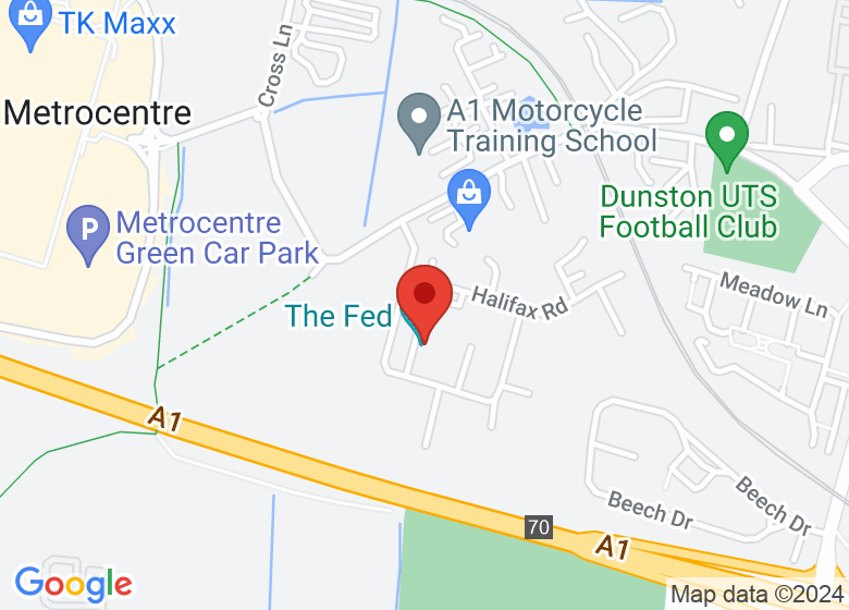 Map showing location of The Fed