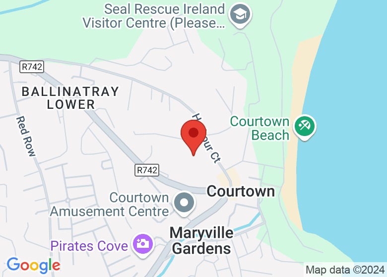 Map showing location of Courtown ICCC Site