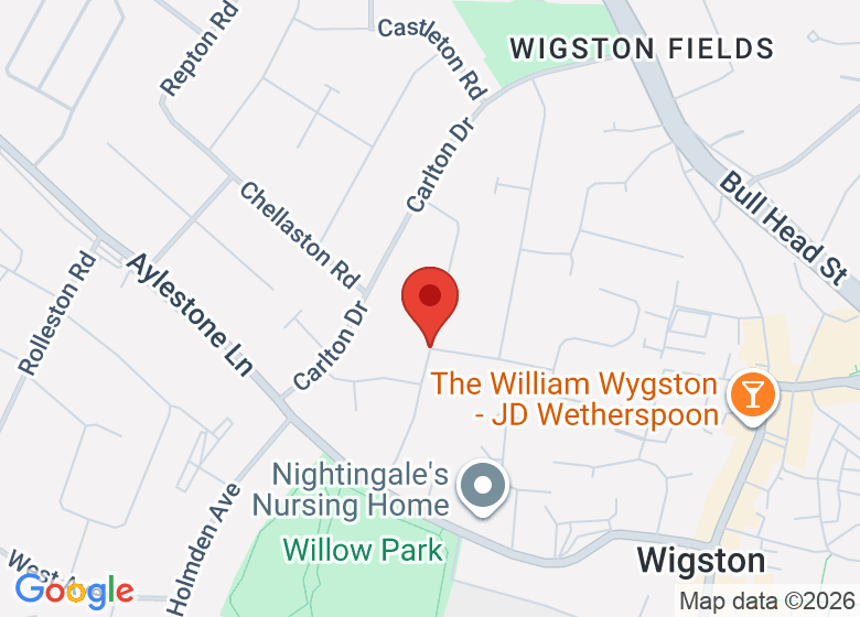 Map showing location of Willow Park