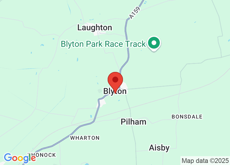 Map showing location of Blyton Ice Cream & Fisheries