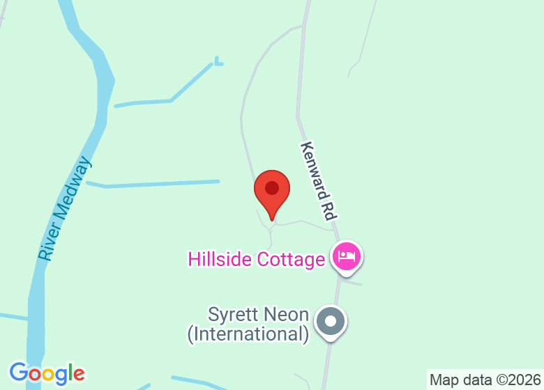 Map showing location of Kenward Trust