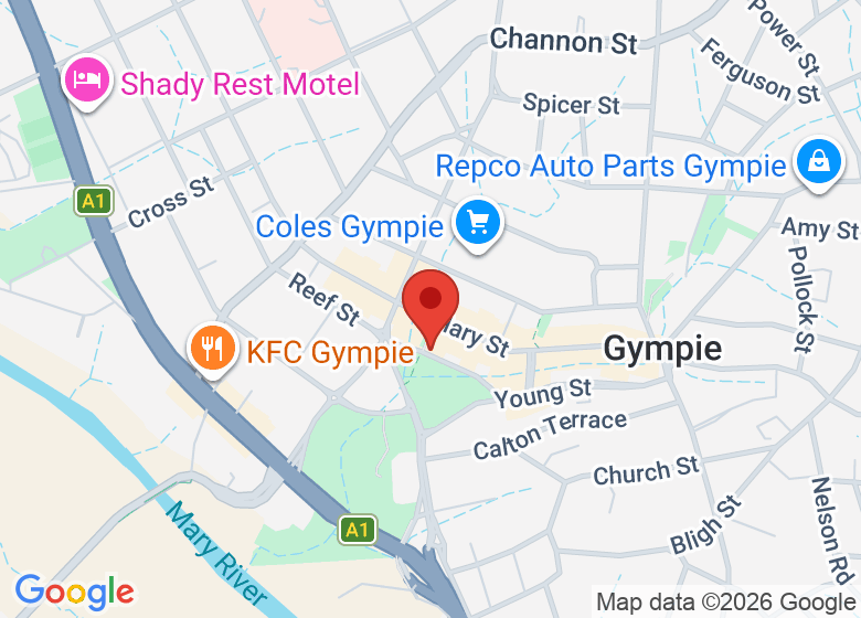 Map showing location of The Gympie Social