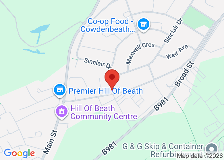 Map showing location of DDA Studios