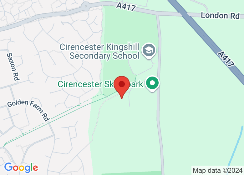 Map showing location of Watermoor C of E Primary School