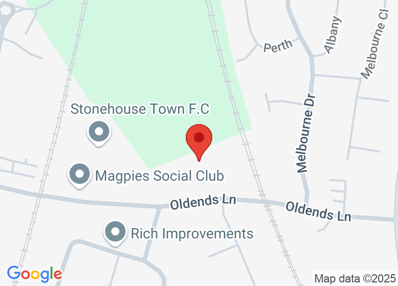 Map showing location of Oldends Lane Playground