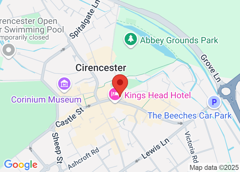 Map showing location of The Grace Network, Cirencester