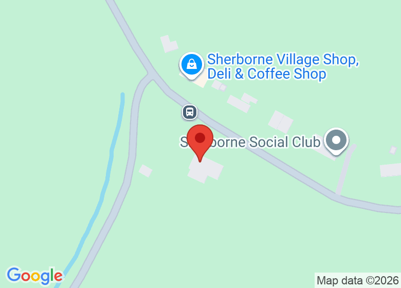 Map showing location of Sherborne C Of East Primary School