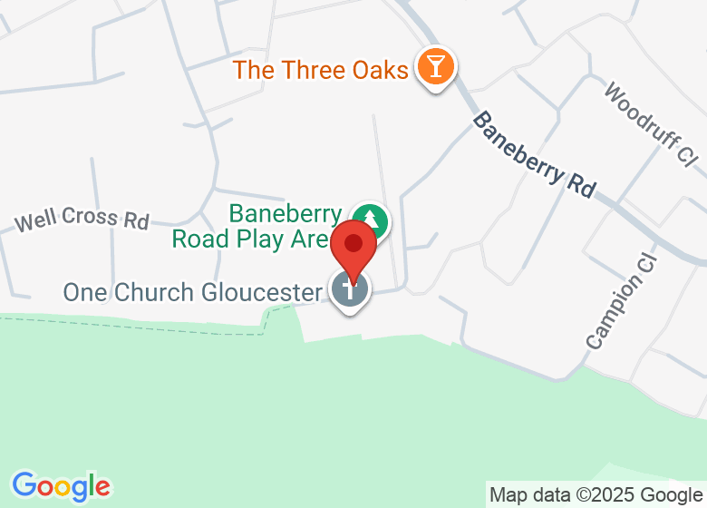 Map showing location of One Church Gloucester