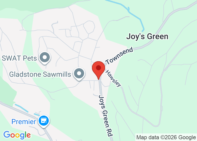 Map showing location of Joys Green Recreation Ground