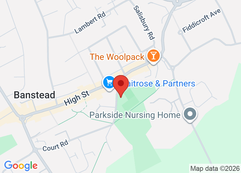 Map showing location of Lady Neville Recreation Ground