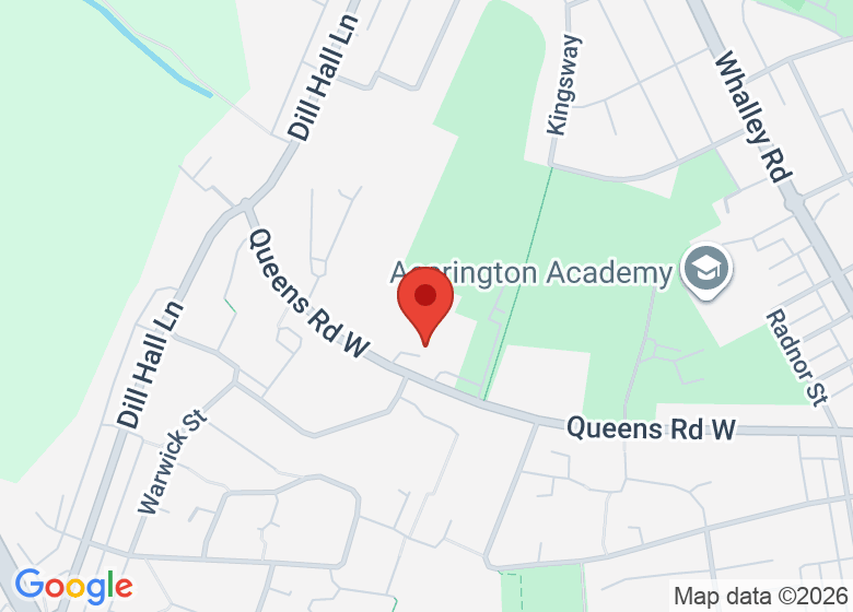 Map showing location of St Christopher's C Of East High School Academy